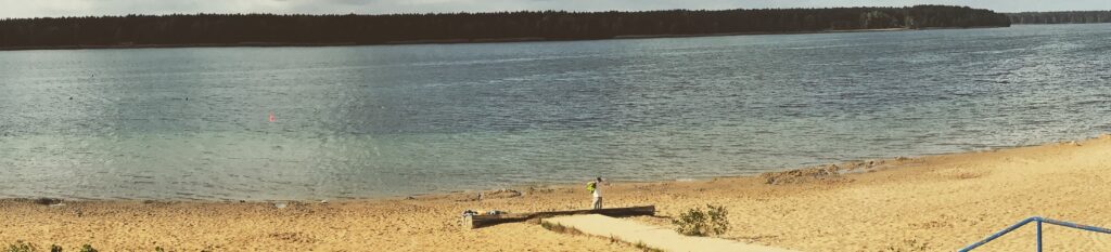 Blick auf den Helenesee bei Frankfurt Oder - Tauchausbildung CMAS
